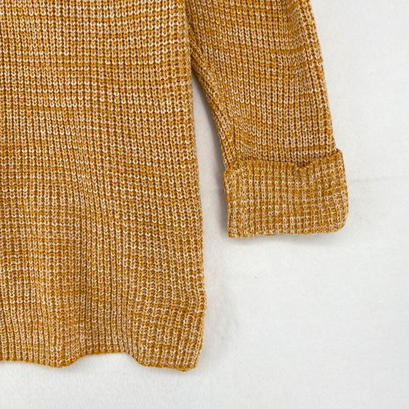 Style&Co Women Plus Crewneck Pointelle Long Sleeves Knit Pullover Sweater Gold - Picture 7 of 7